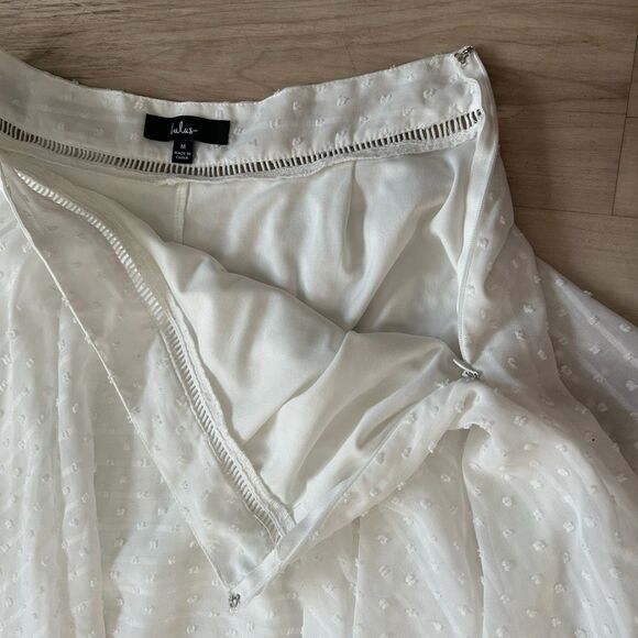 White Textured Two Piece Set Midi Skirt & Halter Crop Top | Boho Summer Outfit | - Picture 11 of 13